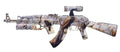 AK-47 Concert of Birds - Framed by Magnus Gjoen