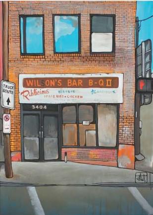Wilson's Bar B Q - Framed by Jo Peel