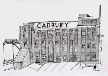 Cadbury's (Original Sketch) - Framed by Jo Peel