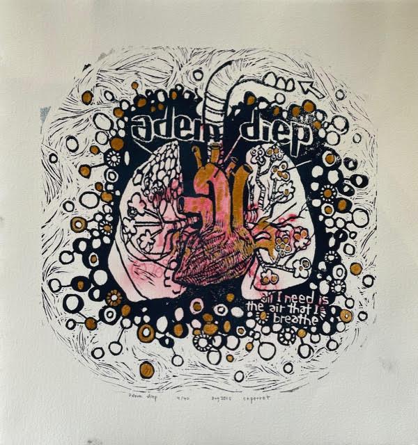 Adem Diep - (All I Need is the Air That I Breath) - Framed by Cecile Perret