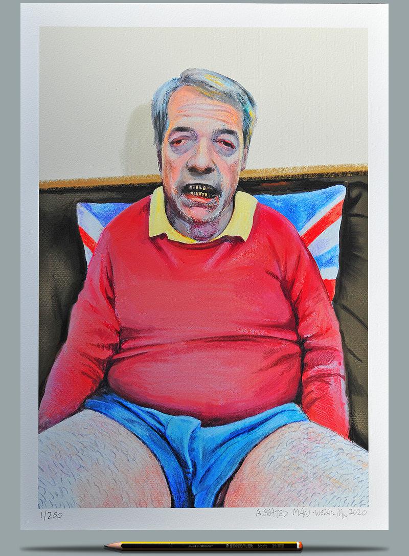 A Seated Man by Wefail