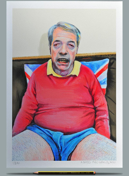 A Seated Man by Wefail