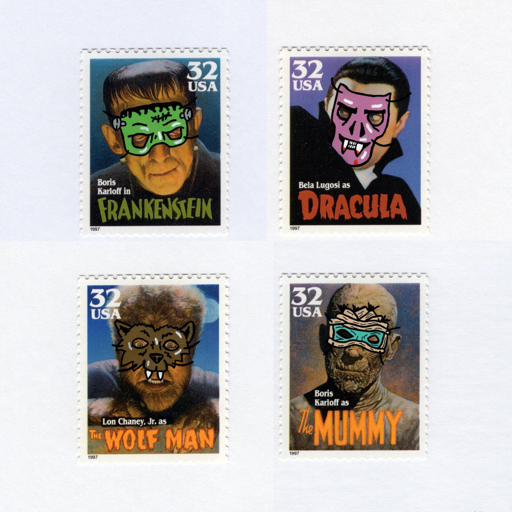 Hollywood Monsters - Framed by Richard Hoffman