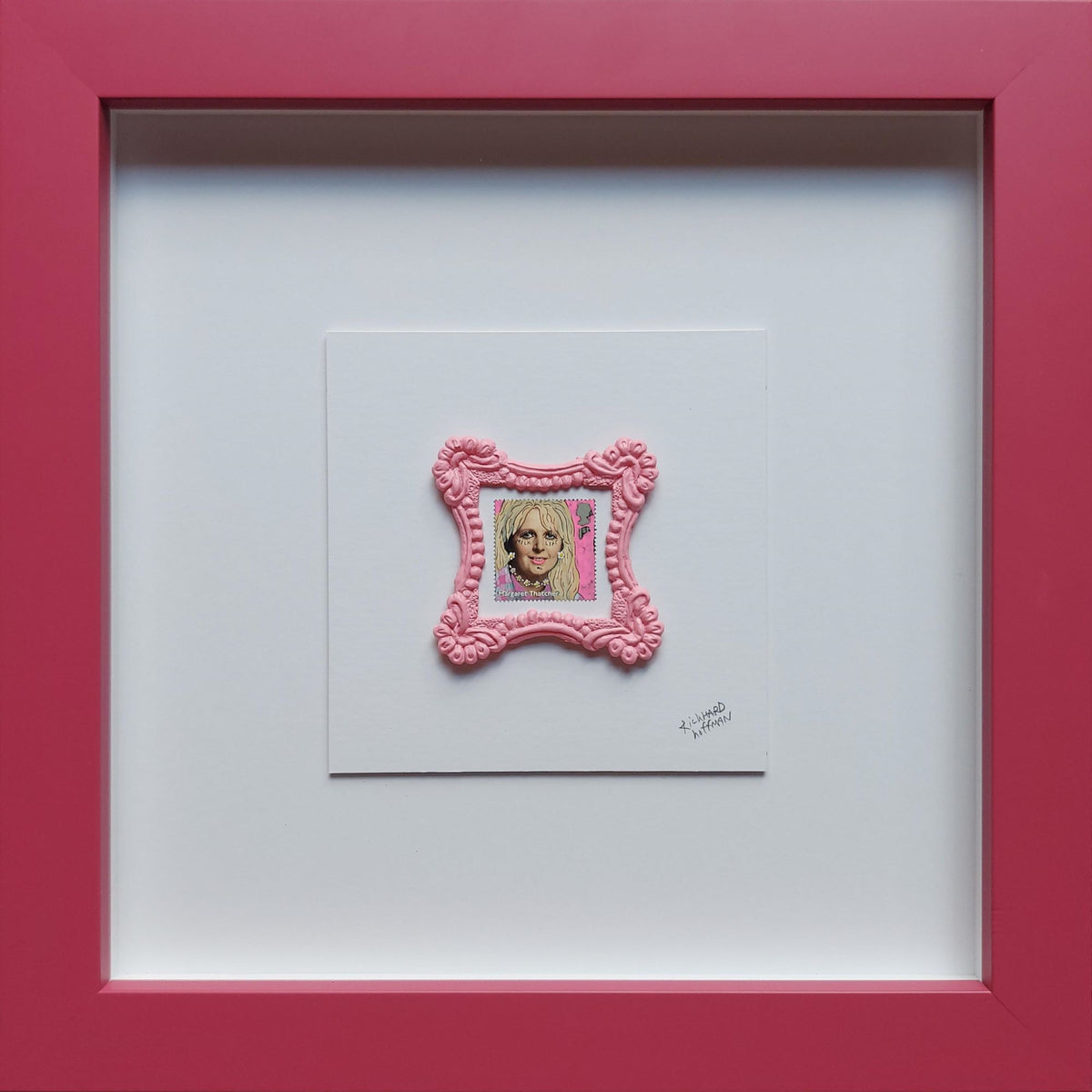 Barbie and Thatcher crossover - Milk Thug Maggie - Milk Snatcher? - Framed by Richard Hoffman