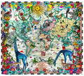 Giraffa Discoveries Of The World - Framed by Kristjana S Williams