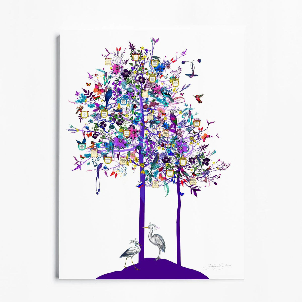 Tree of Exploration - Framed by Kristjana S Williams