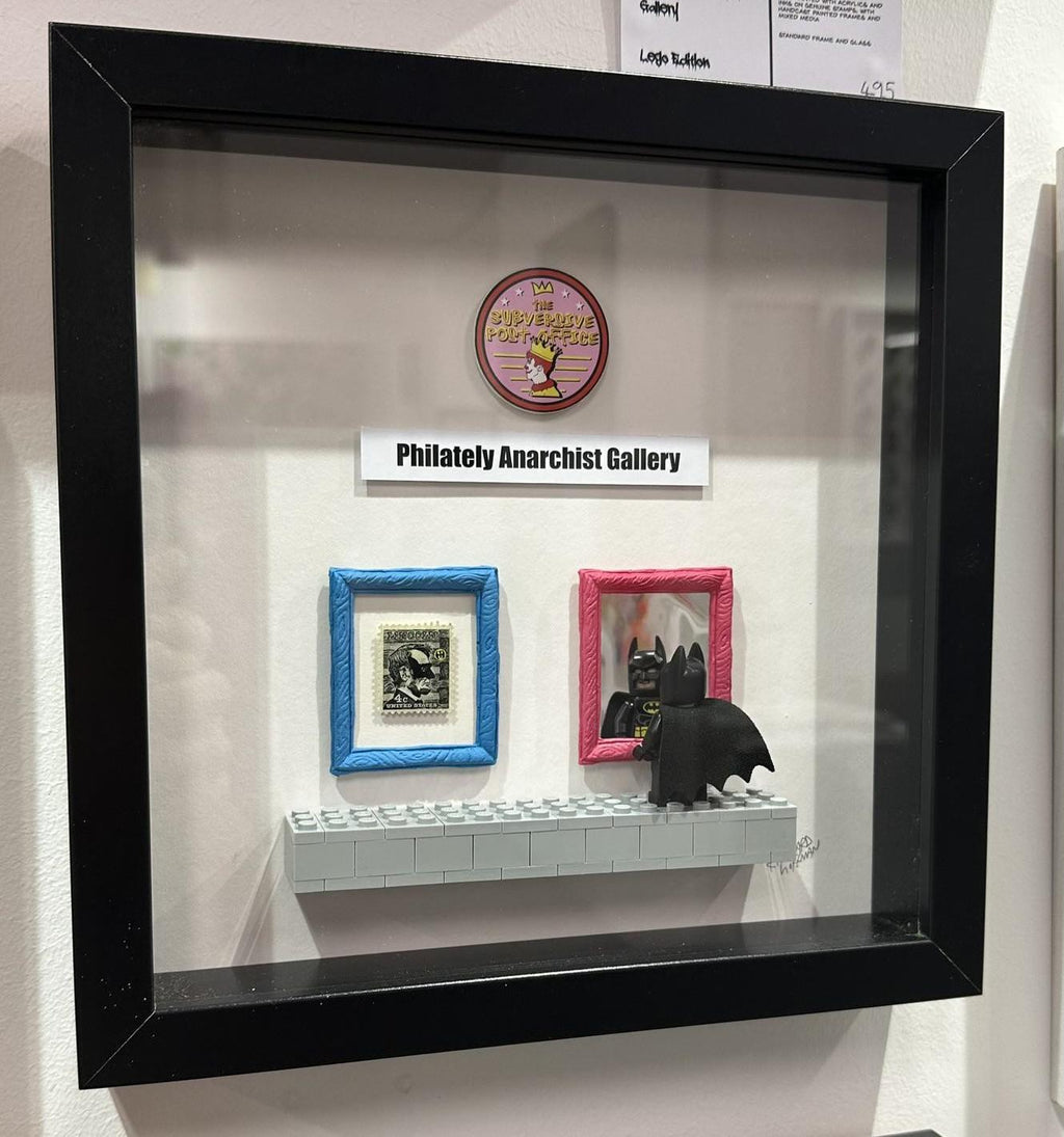 Philately Anarchist Gallery - Defender Lego - Framed by Richard Hoffman