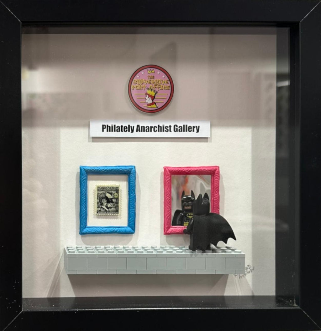 Philately Anarchist Gallery - Defender Lego - Framed by Richard Hoffman