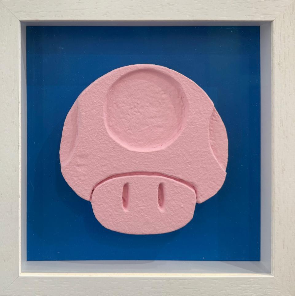 Love Is A Drug - Mario Mushroom - Framed by Zeus