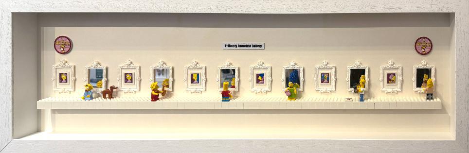 Philately Anarchist Gallery Simpsons Core Family - Framed by Richard Hoffman