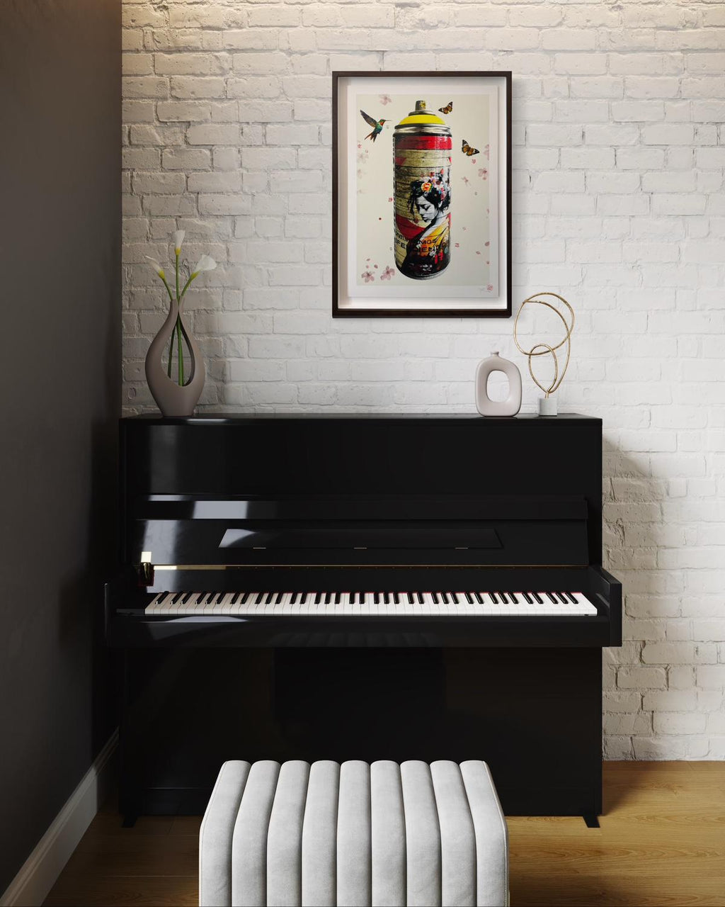 Golden Urban Can - Framed by Gareth Tristan Evans