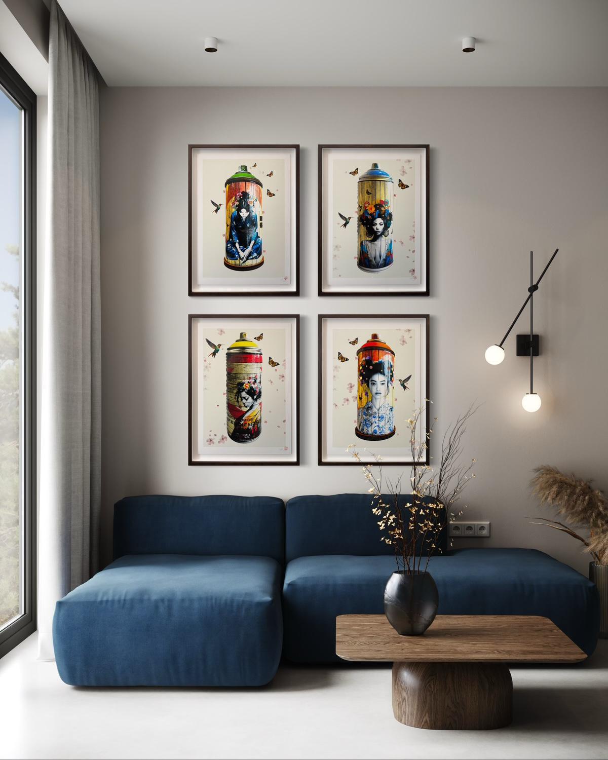 Golden Urban Can - Framed by Gareth Tristan Evans