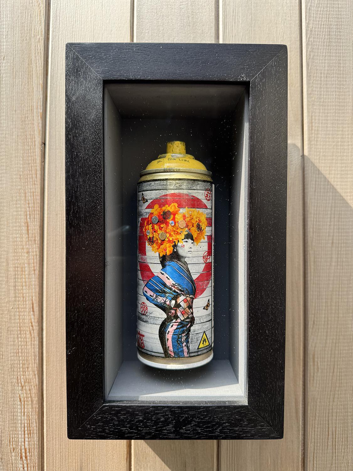 10FT & Lucid - Yellow Spray Can by Gareth Tristan Evans