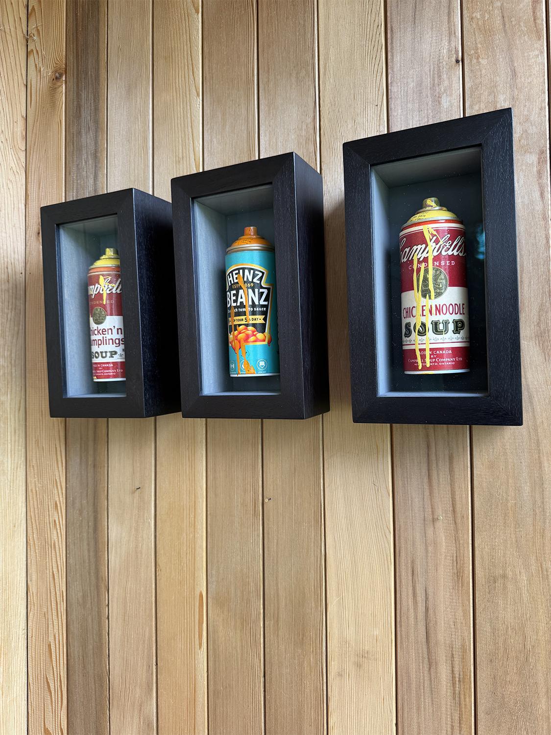 Chicken & Dumplings - Yellow Spray Can by Gareth Tristan Evans
