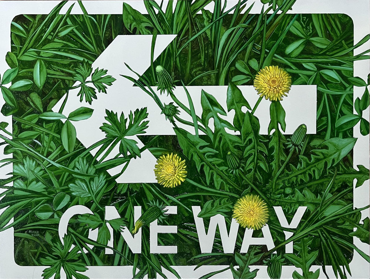 One Way (Dandelion, Clover & Buttercup Leaf) by Nessie Ramm