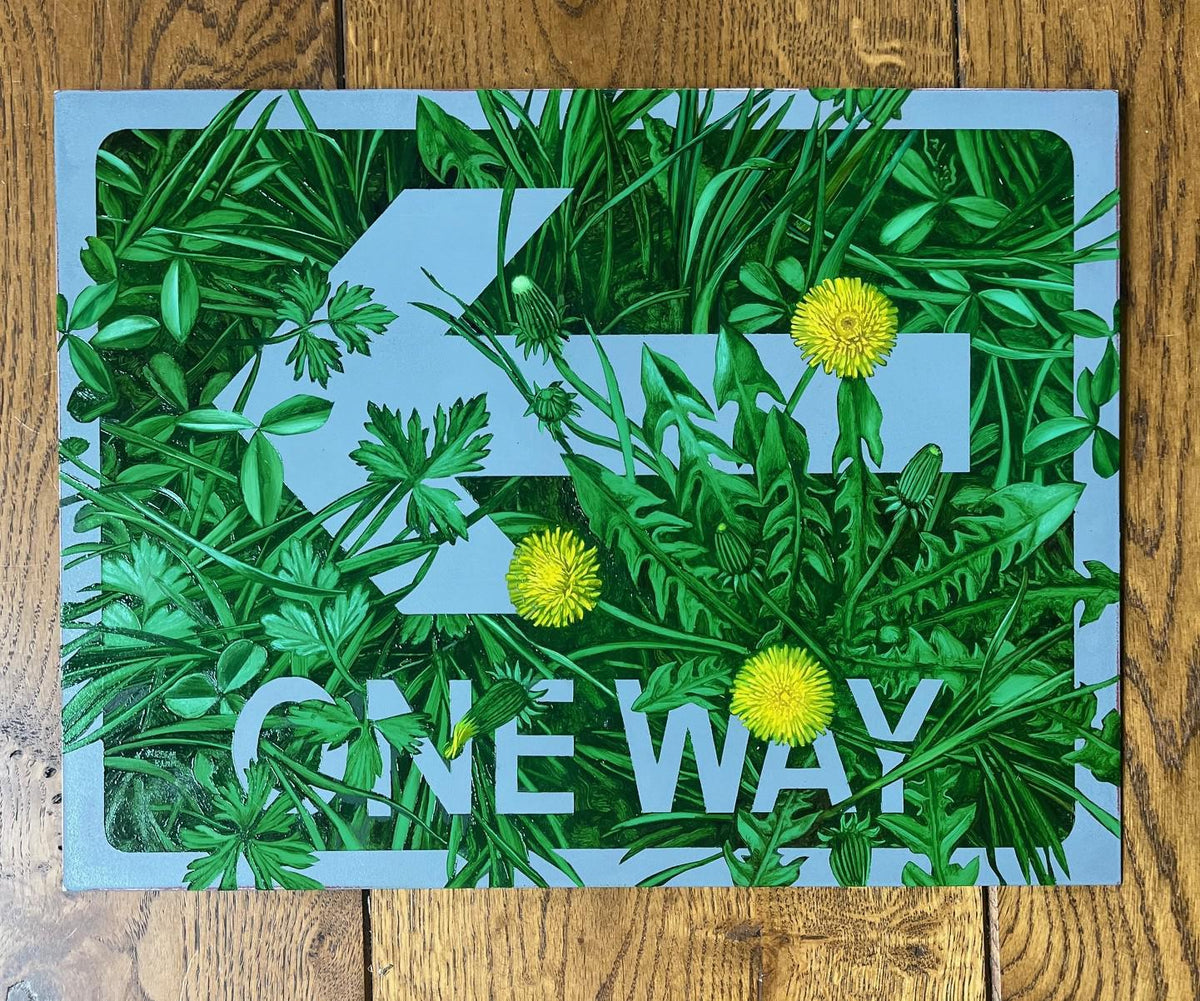 One Way (Dandelion, Clover & Buttercup Leaf) by Nessie Ramm