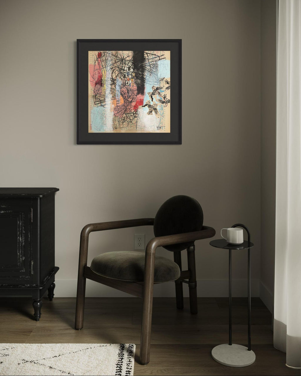 Ici Le Vide - Framed by Cecile Perret