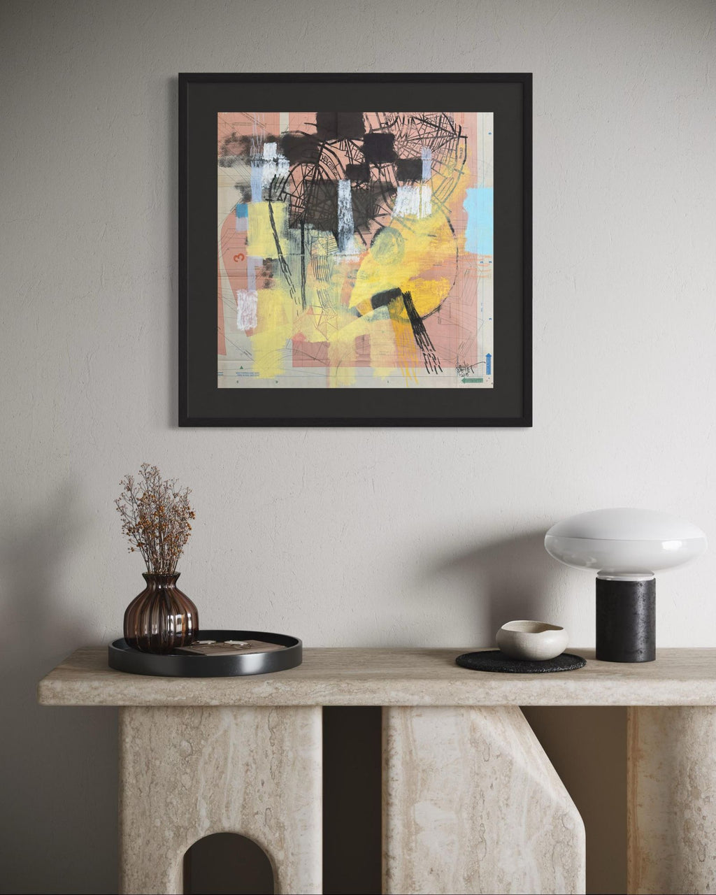 Dark Light - Framed by Cecile Perret