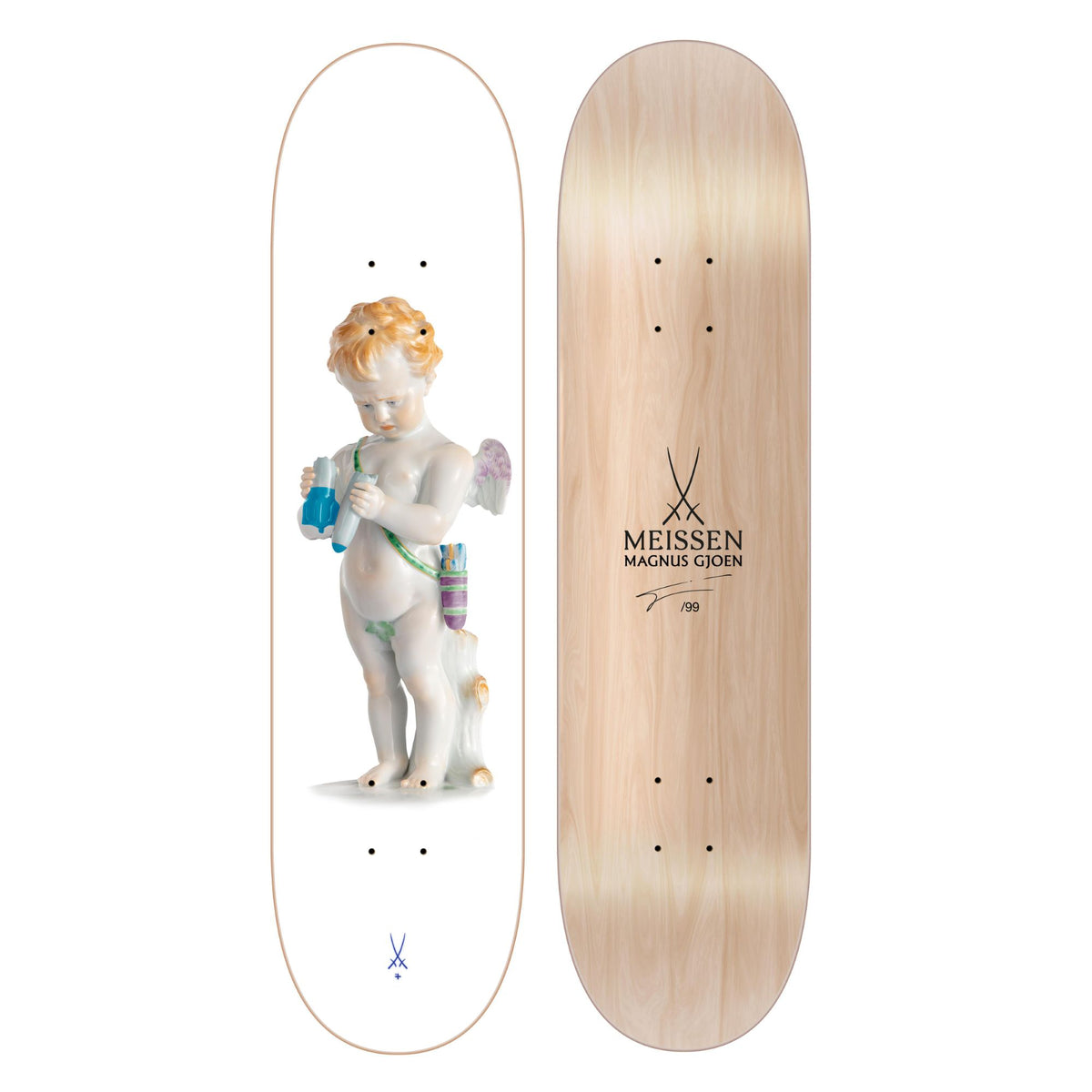 Cupid (Love Not War) Skate Deck by Magnus Gjoen