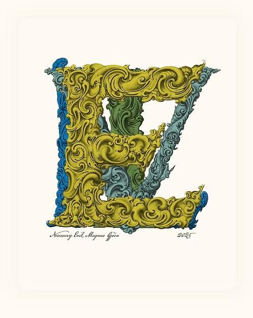 Love Letters (Evil) - Framed by Magnus Gjoen