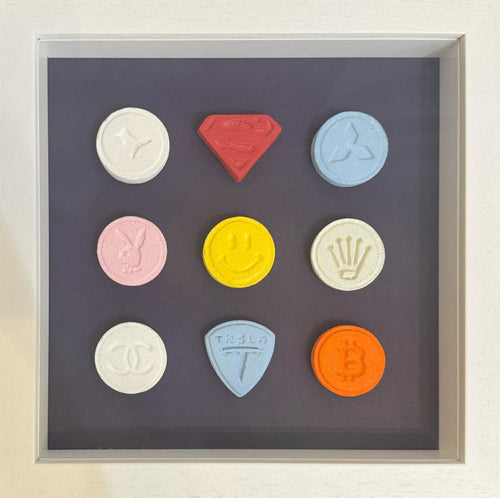 9 Pills (Purple) - Framed by Zeus