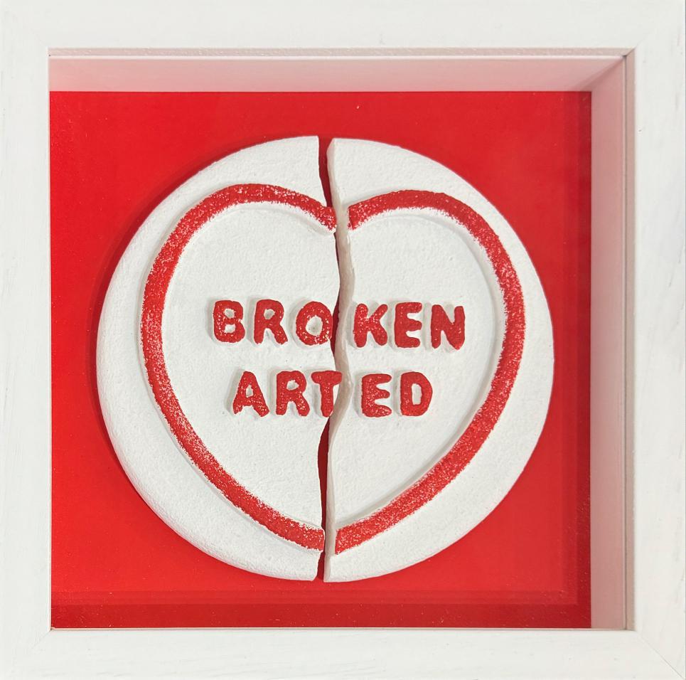 Broken Arted (Red) - Framed by Zeus