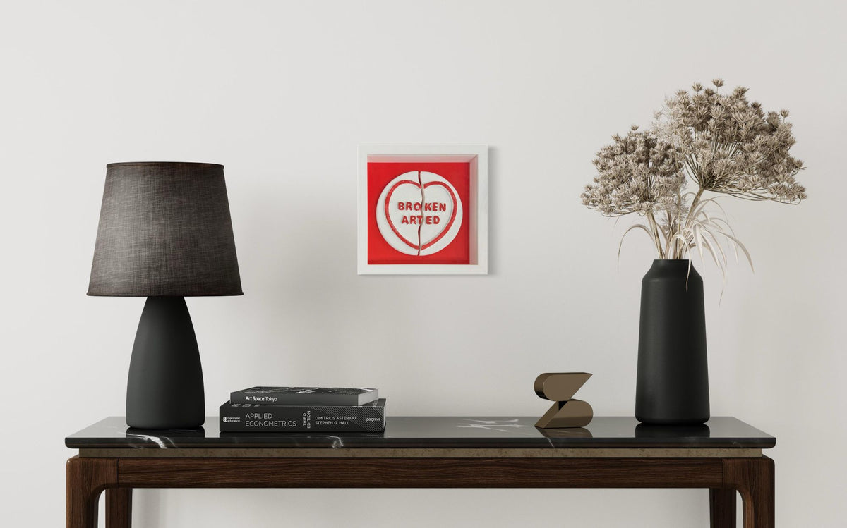 Broken Arted (Red) - Framed by Zeus