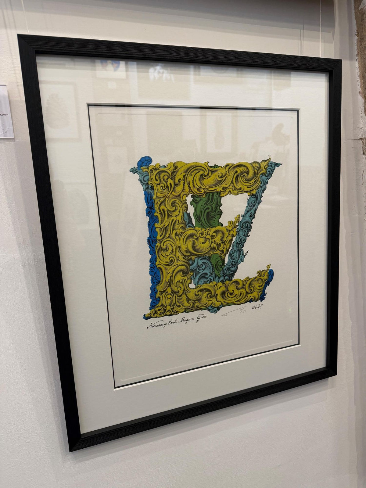 Love Letters (Evil) - Framed by Magnus Gjoen