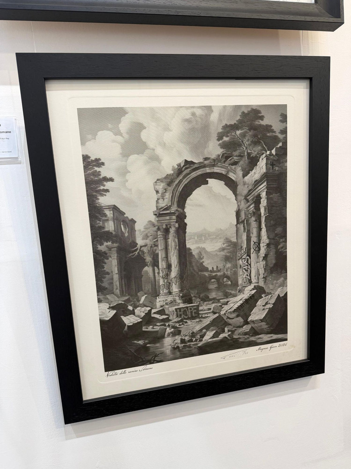 Veduta Delle Rovine Romane - Framed by Magnus Gjoen