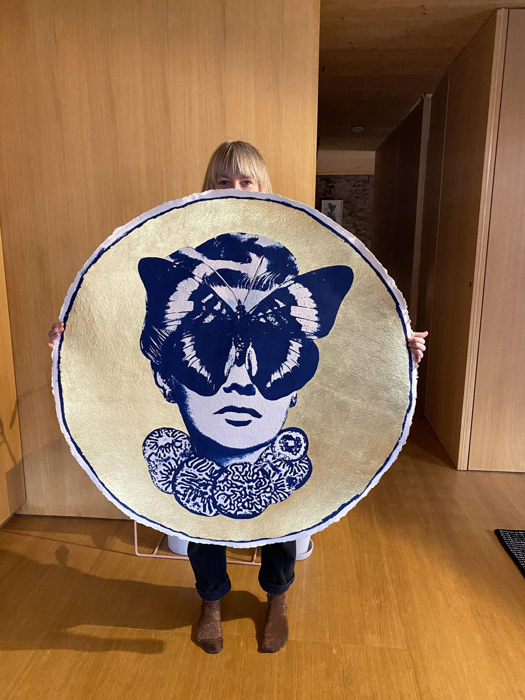 NOBEL MARIE STUDY IN GOLD - Framed by Chloe McCarrick