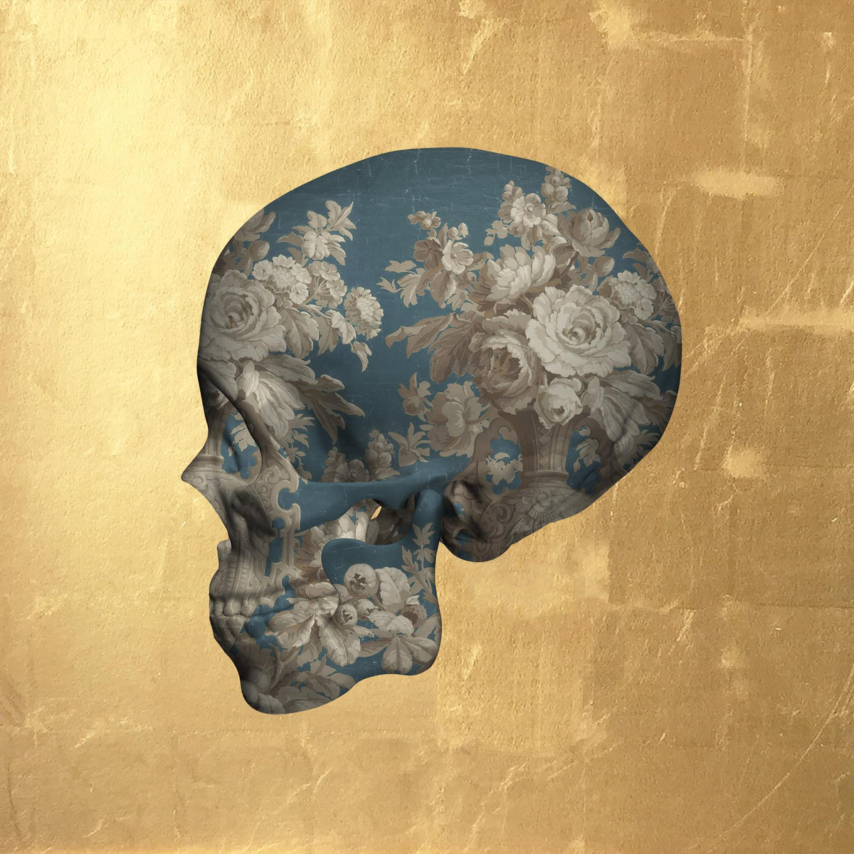 Die Weiẞe Rose (Gold Leaf) - Framed by Magnus Gjoen