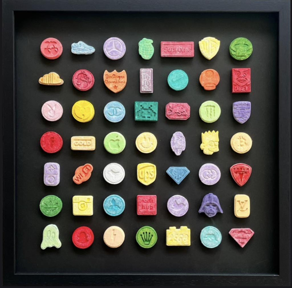Love Is A Drug (49 Pills) - Framed by Zeus