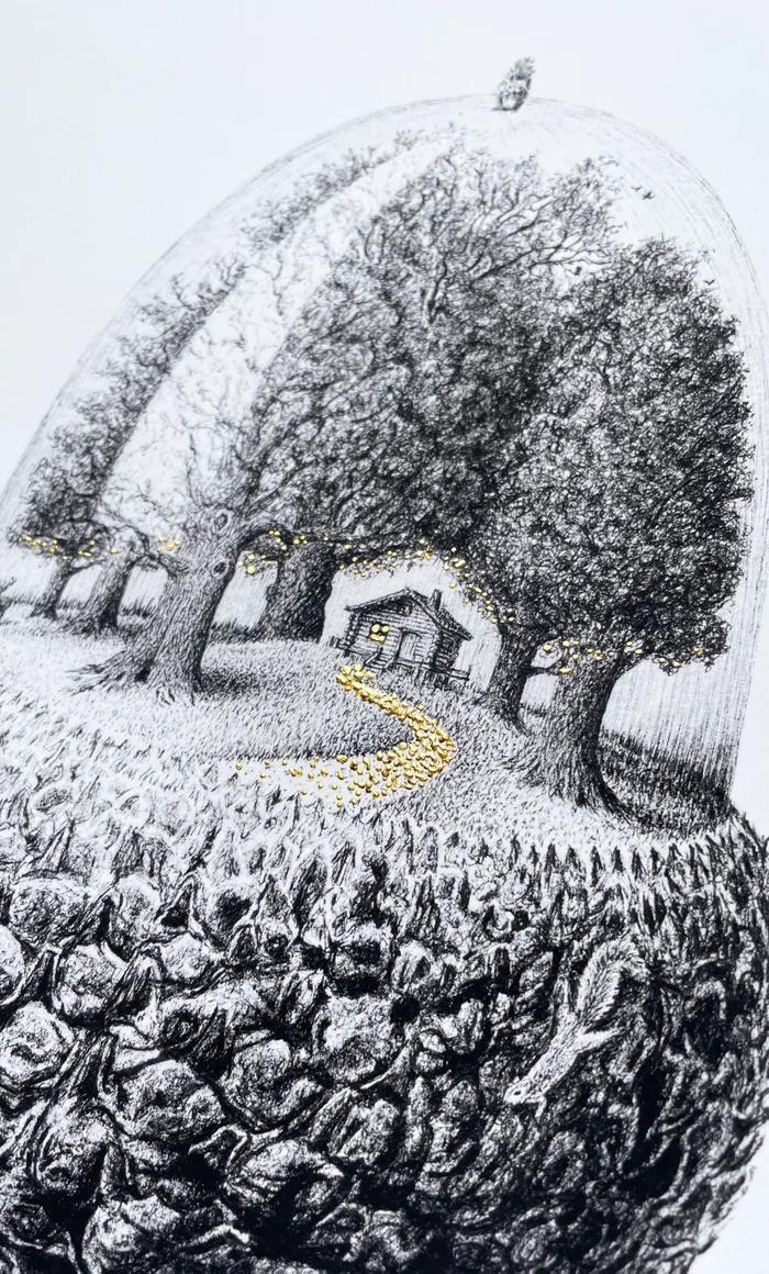The House On The Hill - Framed by CJP
