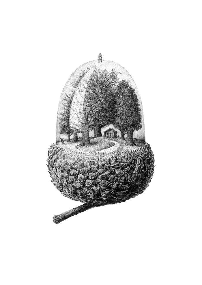 The House On The Hill - Framed by CJP