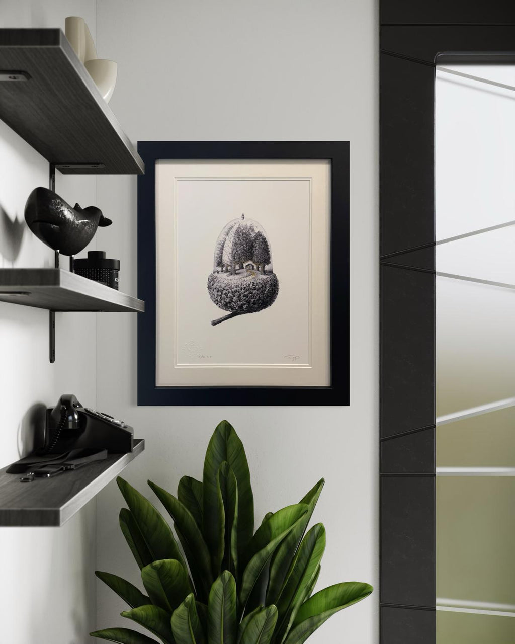The House On The Hill - Framed by CJP