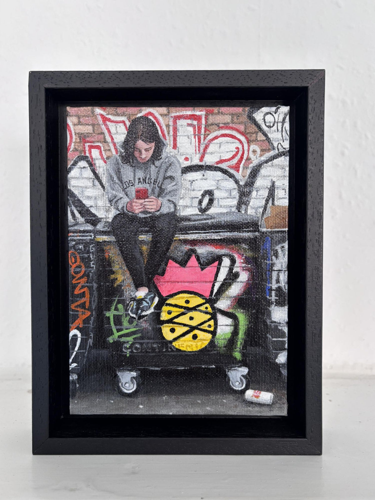 Pineapple bin - Framed by Peter Davis
