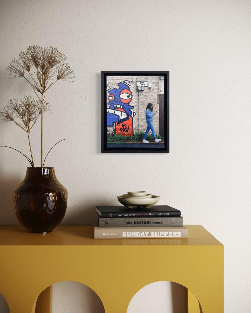 Big Heid, little head, do dah - Framed by Peter Davis