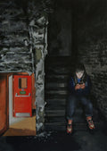 The red door, old Rowntree's factory - Framed by Peter Davis