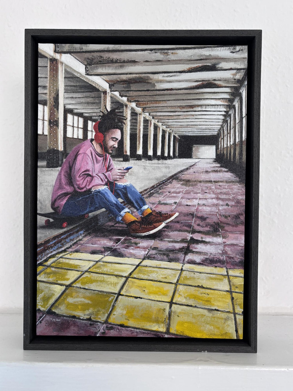 Skater, old Rowntree's factory - Framed by Peter Davis