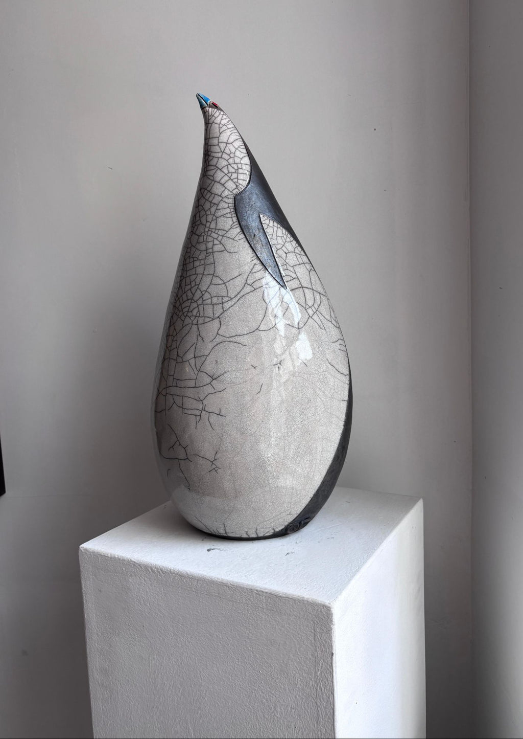 XXL Raku Penguin 2 by Art of Protest Gallery