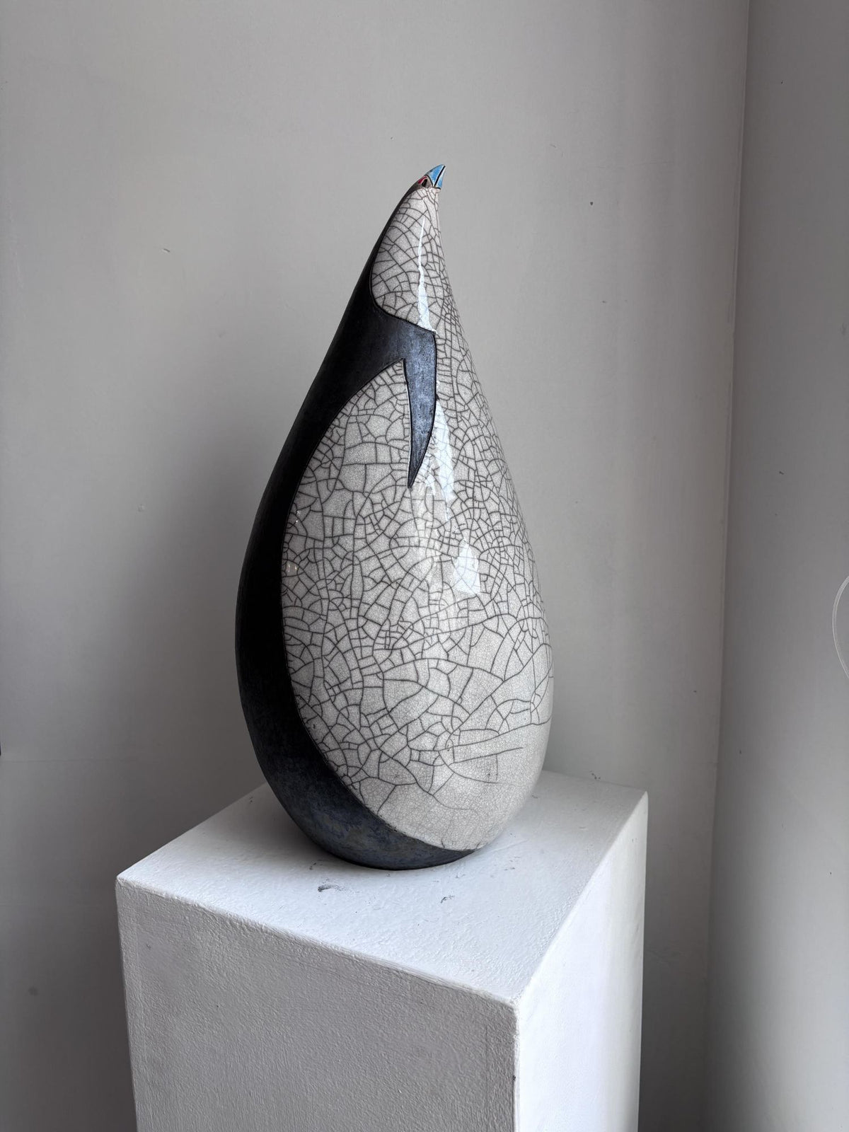 XXL Raku Penguin 2 by Art of Protest Gallery