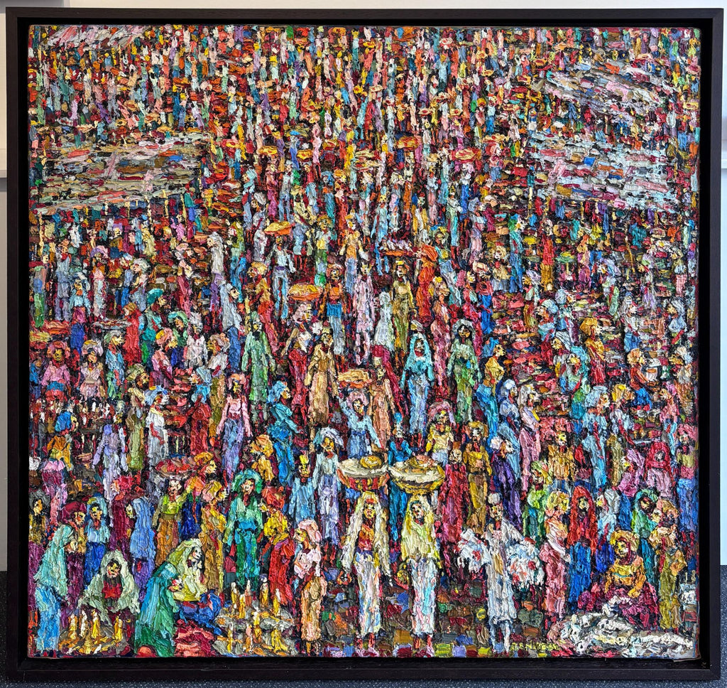 Market Day (Nono Women) - Framed by Ben Ibebe