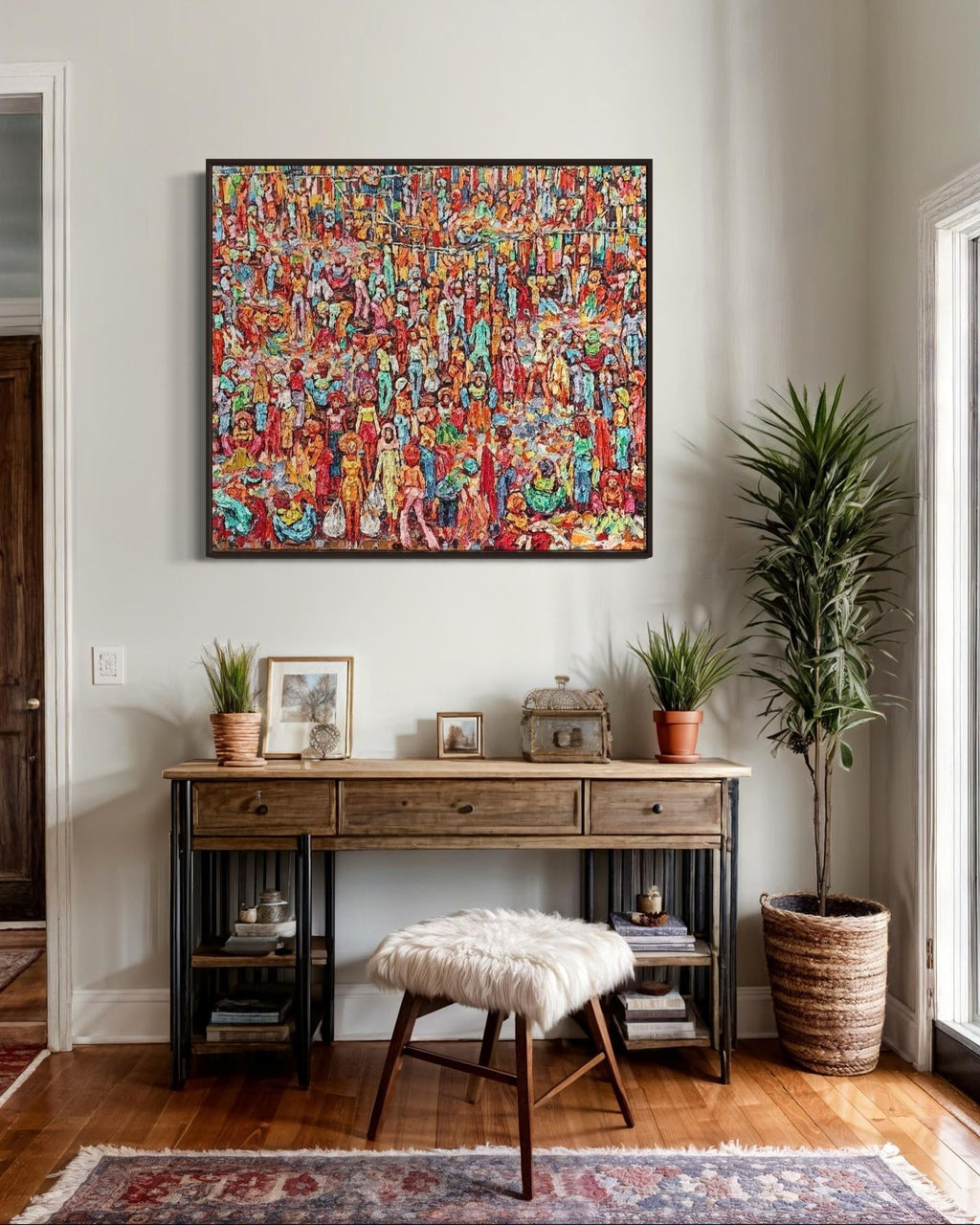 Market Day - Framed by Ben Ibebe