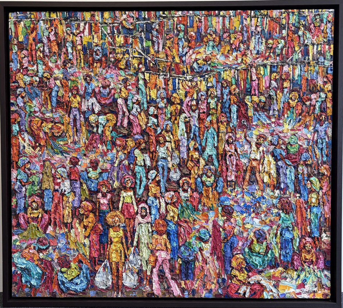 Market Day - Framed by Ben Ibebe