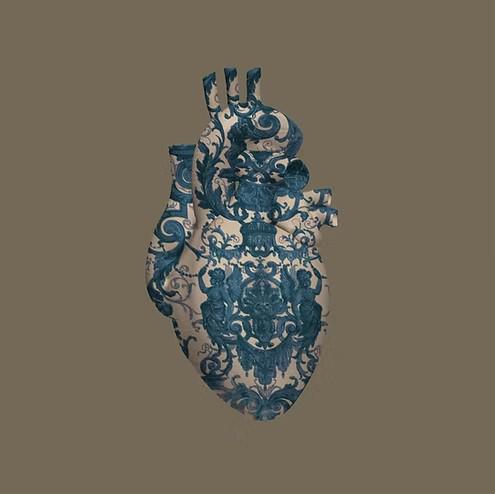 Love Survives The Ruins (Prussian Blue) - Framed by Magnus Gjoen