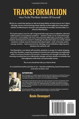 Transformation by Kevin Devonport