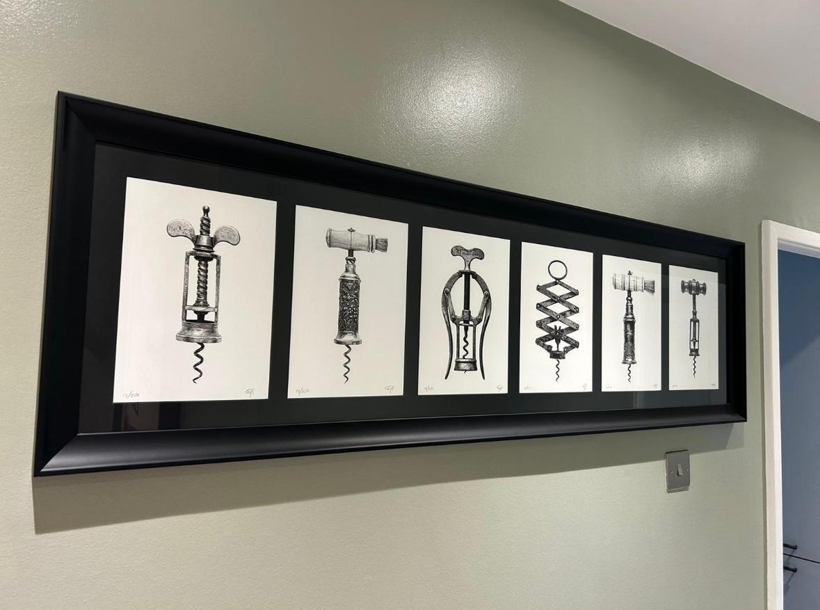 6 Corkscrews - Framed by CJP