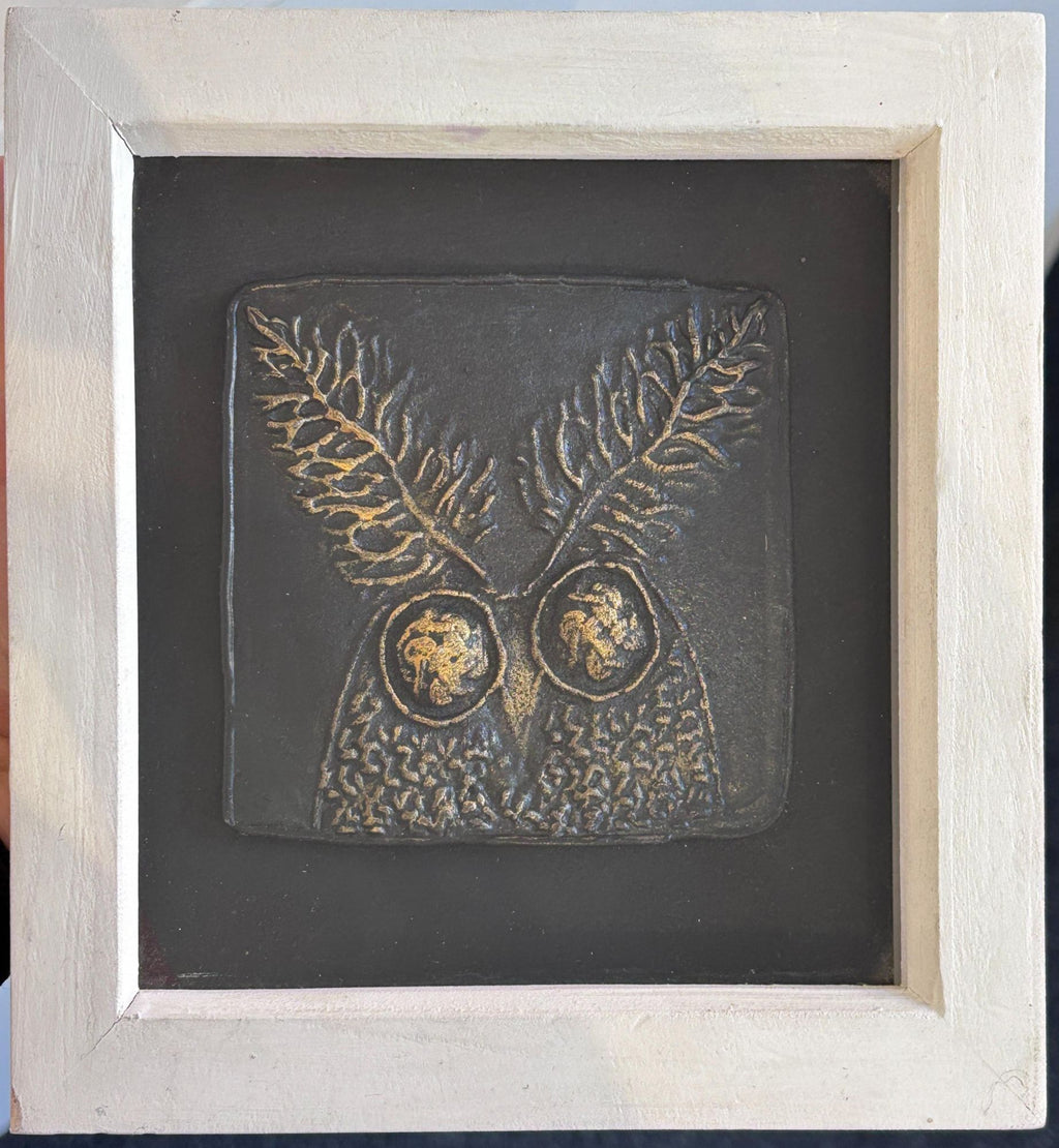 Bubo - Pewter Owl Plaque by Art of Protest Gallery