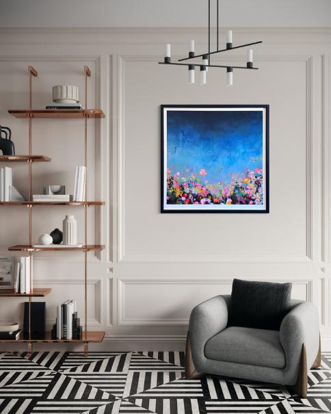 Rainbow Meadows XL - Framed by Lee Herring