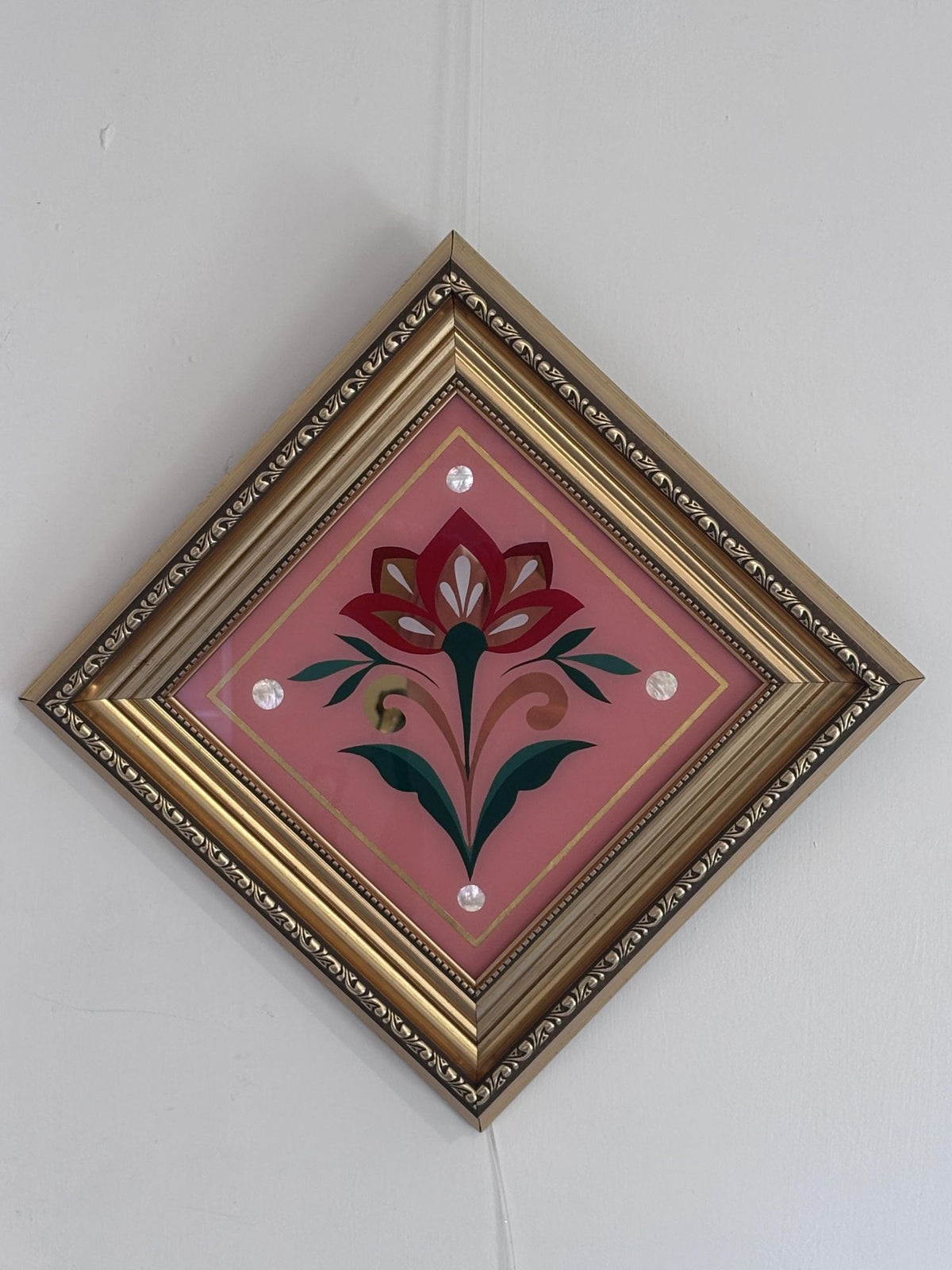 Folk Floral 2 - Framed by Kyrie-Anne
